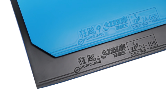 DHS Hurricane 9 2,15mm Hard 39 Belag Blau - DXDS020-6