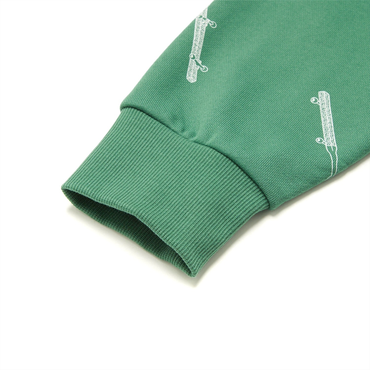 Unisex Skateboard Casual Hoody "Boards" green - AWDT955-2