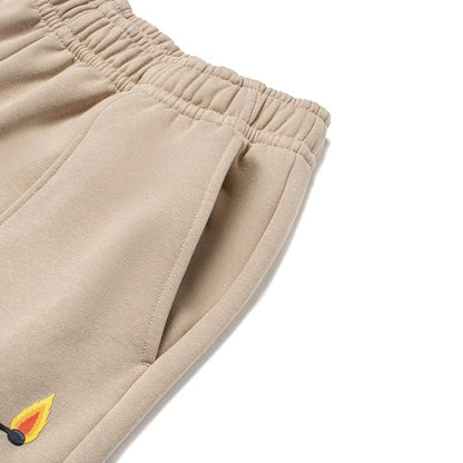 Unisex Basketball Training Pants "Skateboarding Match" light brown - AKLT949-2