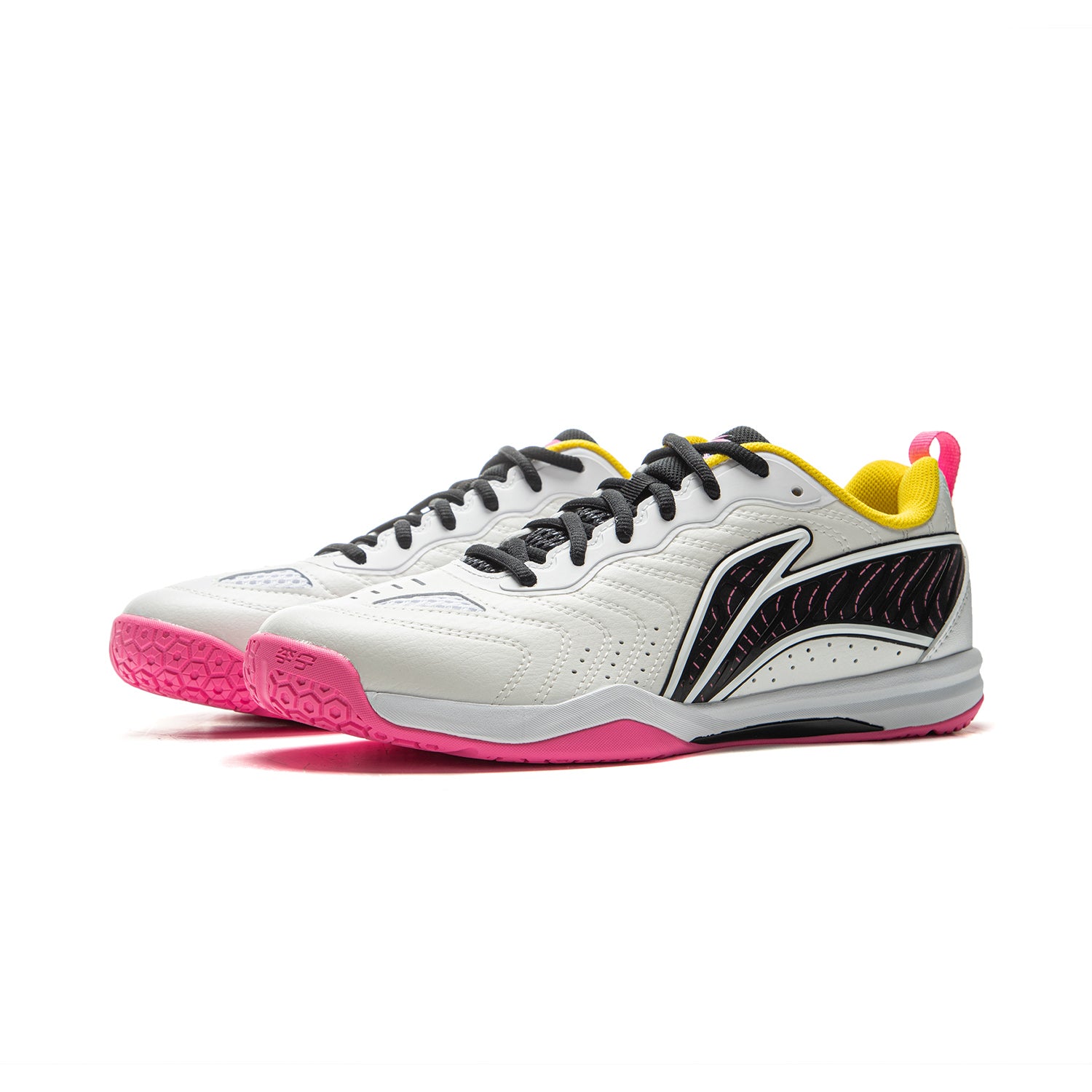 Tischtennis Schuh Hawk Eye 3.0  - weiß/gelb/pink - APPV003-2