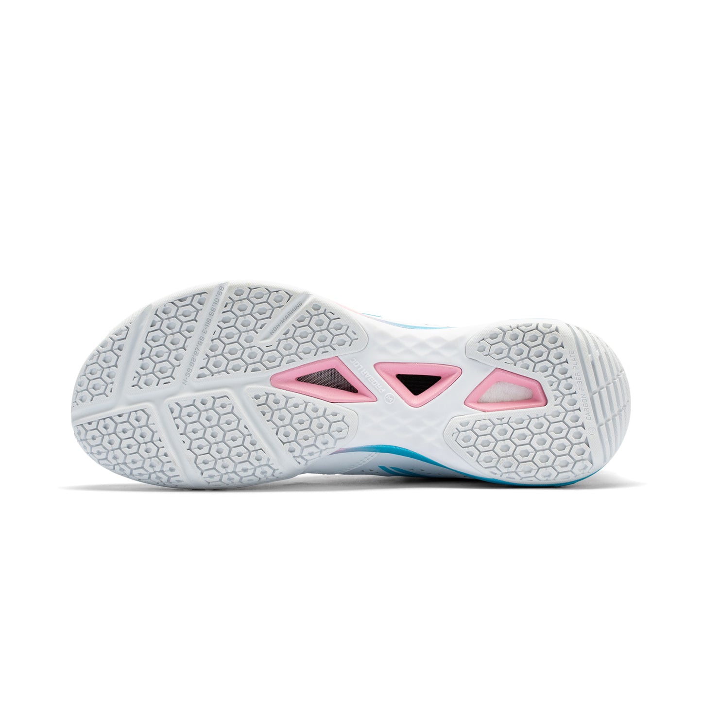 Unisex Badmintonshoe ''Blade II Pro'' - white/pink/lightblue - AYZV001-2