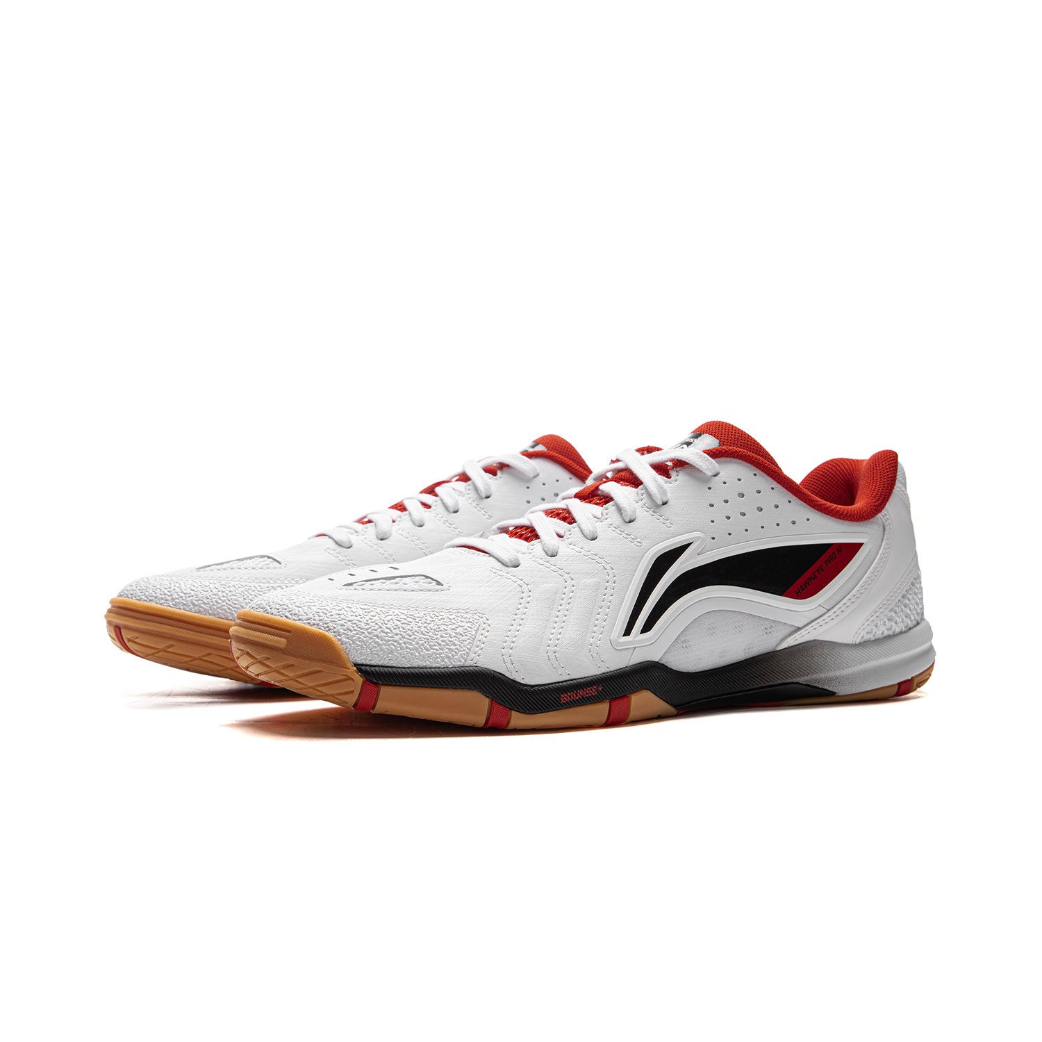 Tischtennis Schuh Hawk Eye 3.0 Pro - weiß/rot - APPV005-1