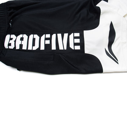 Unisex Basketball-Short "Anti-Warrior" Badfive BIG Black-White - AAPT045-1