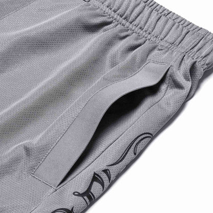 Unisex Basketball-Short "Anti-Warrior" Badfive BIG Grey-Black - AAPT045-9