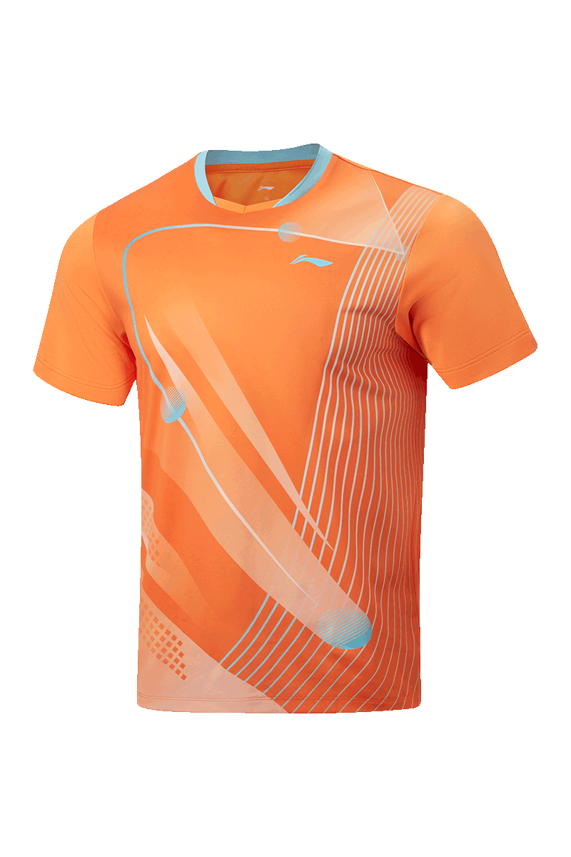 Tischtennis Unisex Zone Wettkampftrikot - orange - AAYW013-3