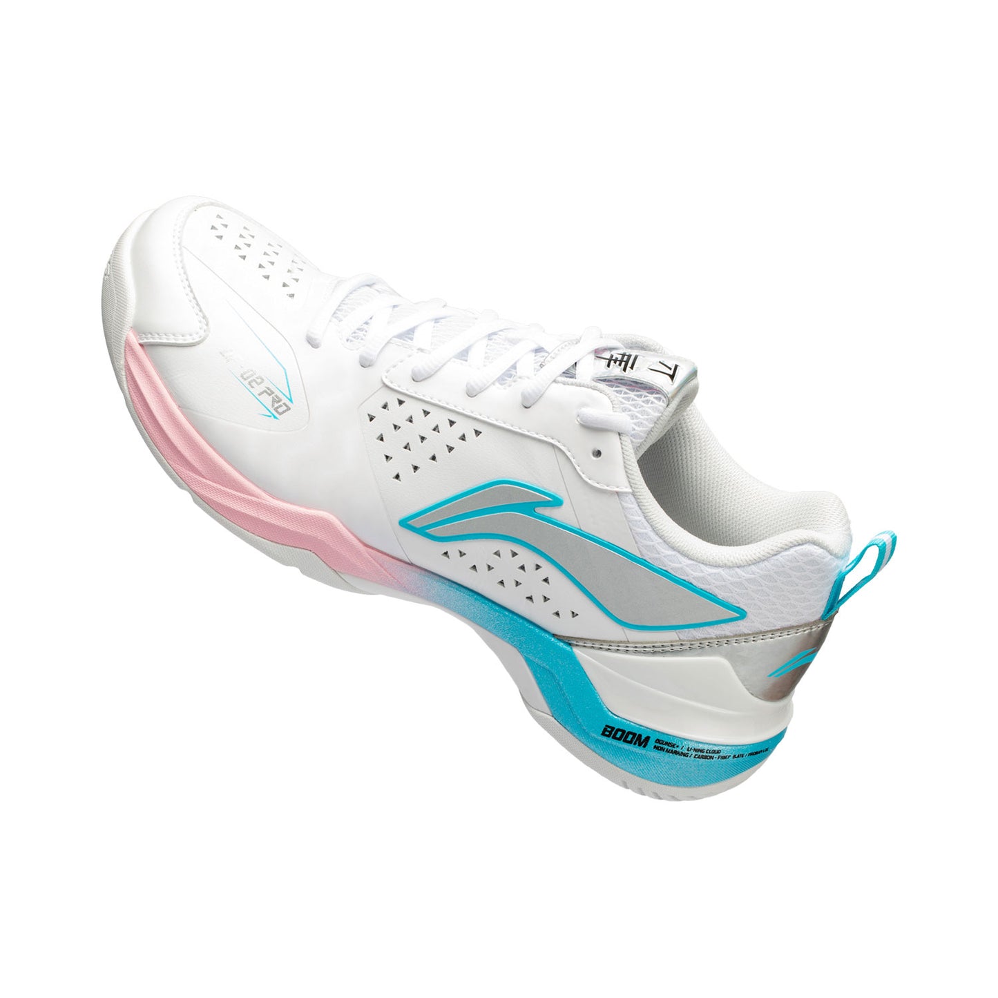 Unisex Badmintonshoe ''Blade II Pro'' - white/pink/lightblue - AYZV001-2
