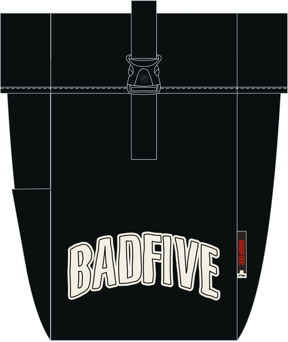 Unisex Basketball-Backpack Badfive "Flap" - black - ABDT097-1