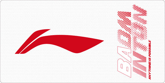 Badminton Towel Handtuch weiß/rot "Logo" - AMJM014-6