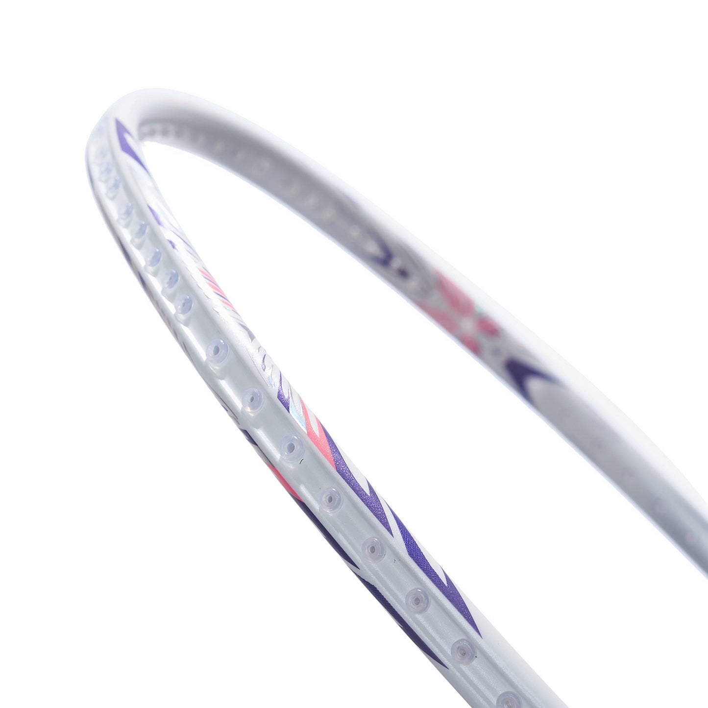 Badmintonschläger BladeX 600 (4U) White - Lilac - unbespannt  - AYPV015-4