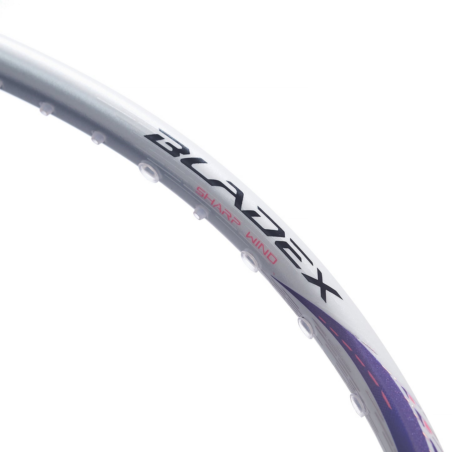 Badmintonschläger BladeX 600 (4U) White - Lilac - unbespannt  - AYPV015-4