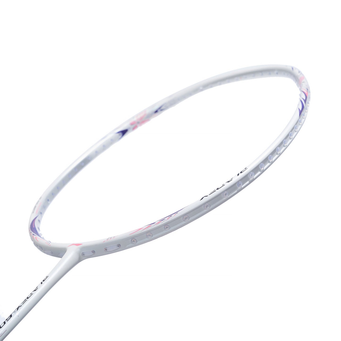 Badmintonschläger BladeX 600 (5U) White - Lilac unbespannt  - AYPV015-5