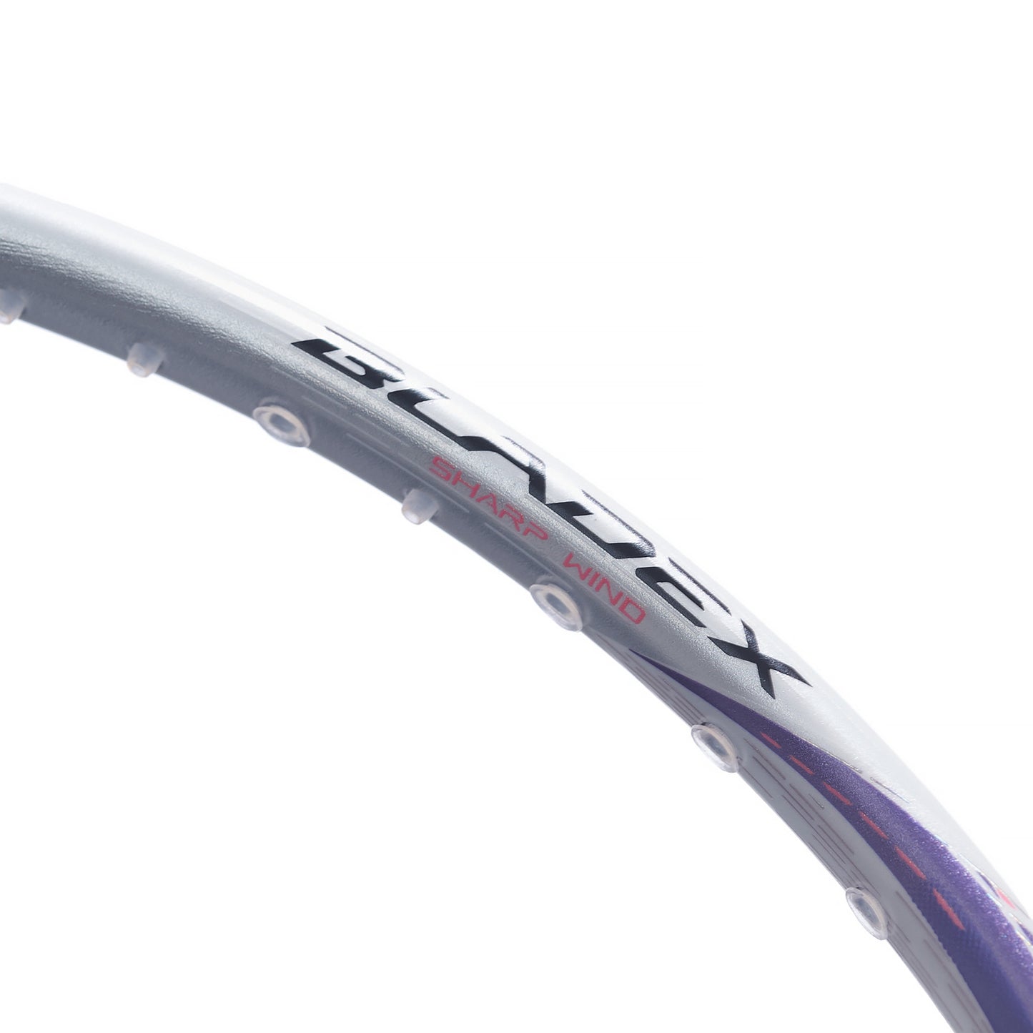 Badmintonschläger BladeX 600 (5U) White - Lilac unbespannt  - AYPV015-5