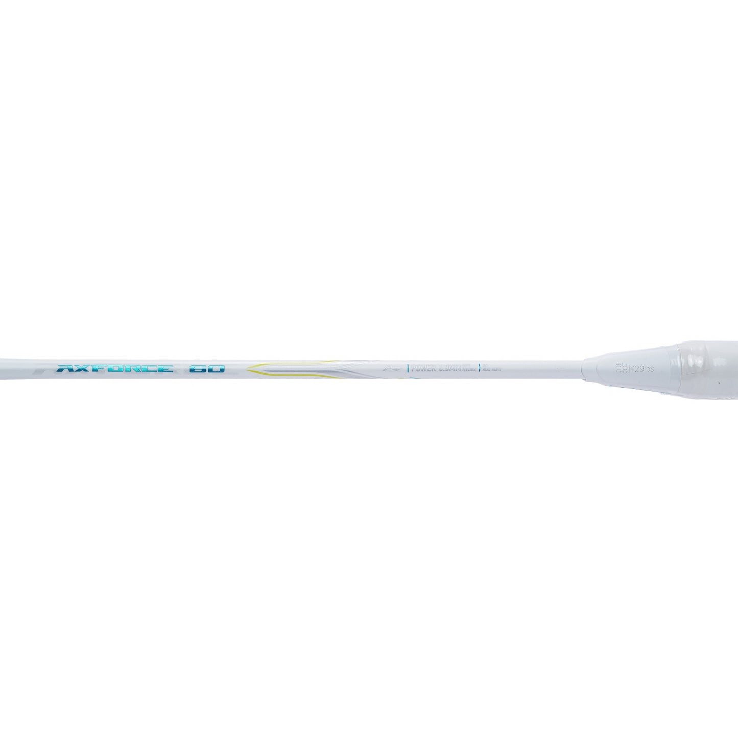 Badmintonracket AXFORCE 60 (5U) White - unstrung - AYPT055-1/AYPT281-5