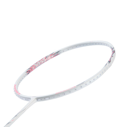 Badmintonschläger AXFORCE BIGBANG (4U) weiß/pink - unbespannt - AYPU051-4