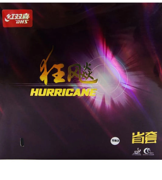 DHS Hurricane 3 provincial edition Soft 37 Belag Rot 2,1mm - DXDT018-4